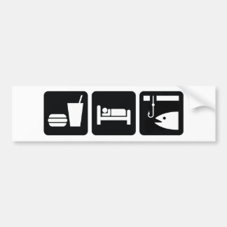 Eat Sleep Fish Bumper Sticker