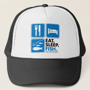Eat Sleep Fish Trucker Hat