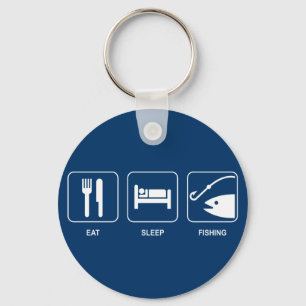 Eat Sleep Fishing Keychain
