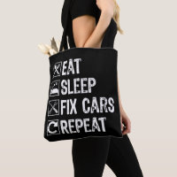 Eat Sleep Fix Cars Repeat Funny Mechanic Dad