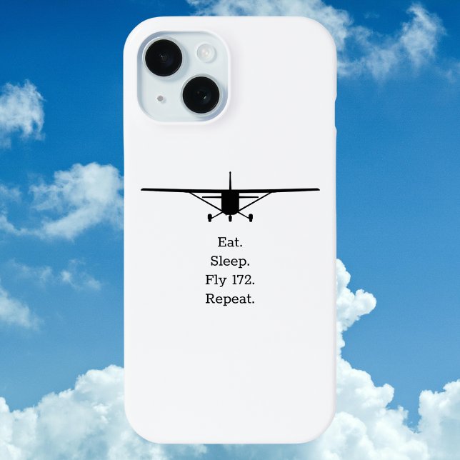 Eat Sleep Fly 172 Repeat Airplane Case-Mate iPhone Case (Creator Uploaded)
