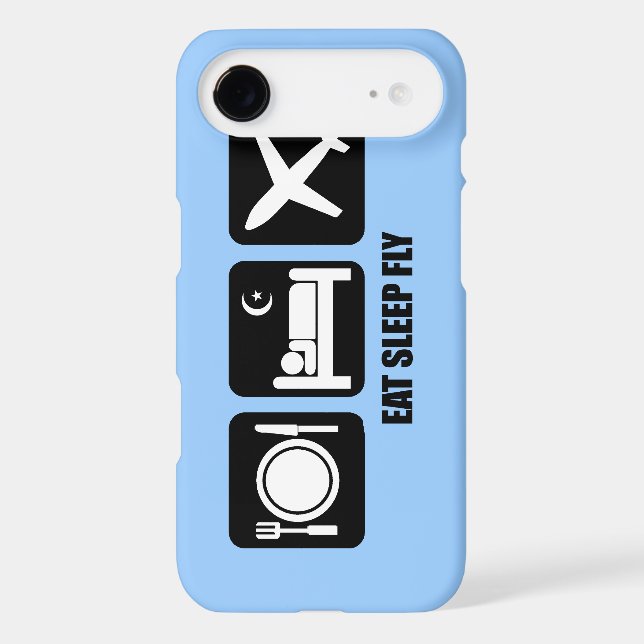eat sleep fly Case-Mate iPhone case (Back)