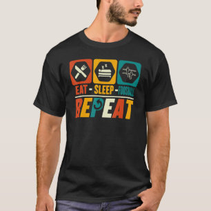 Eat Sleep Foosball Repeat  Table Football Foosball T-Shirt
