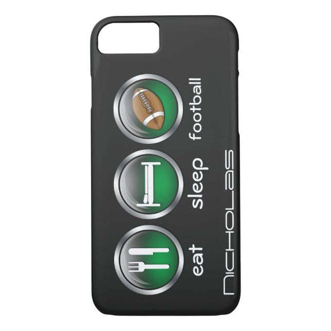 Eat Sleep Football :: iPhone 7 Case (Back)
