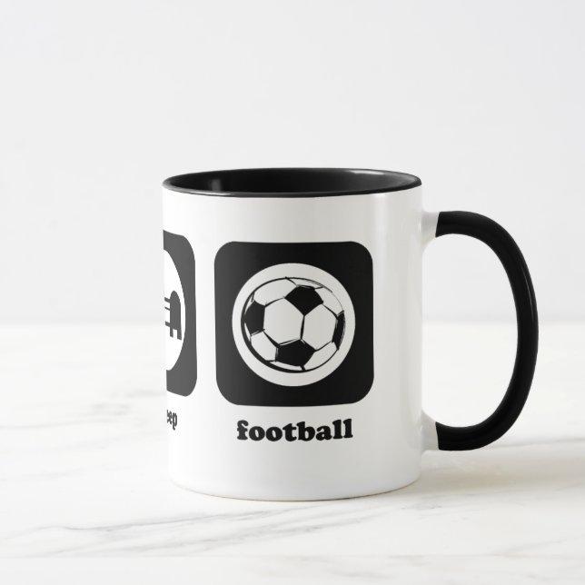Eat. Sleep. Football. Mug (Right)