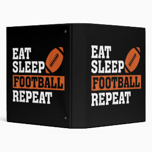 Eat Sleep Football Repeat Awesome Love Football Vi Binder