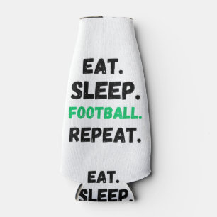 Eat Sleep Football Repeat Cute Eat Sleep Football Bottle Cooler