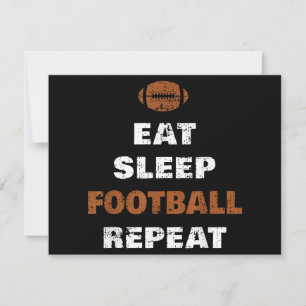 Eat Sleep Football Repeat Love Football Vintage Gi Holiday Card