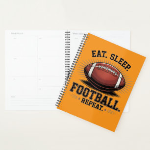Eat Sleep Football Repeat Planner