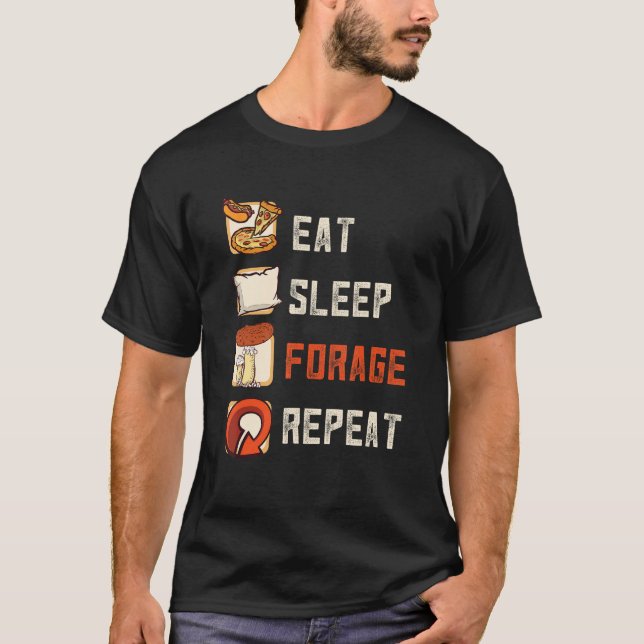 Eat Sleep Forage Repeat Nature's Bounty Foraging T-Shirt (Front)