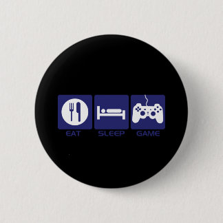 Eat Sleep Game 2 Inch Round Button