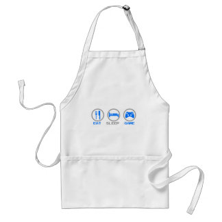 Eat Sleep Game Again - Gamer, geek video games Standard Apron