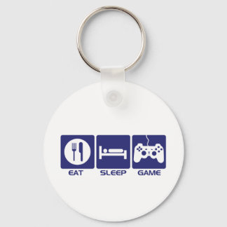 Eat Sleep Game Keychain