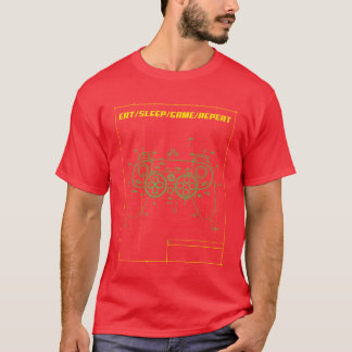 Eat Sleep Game Repeat Console Video Games T-Shirt