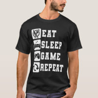 Eat Sleep Game Repeat Cool Trendy Gamer Gaming 