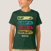 EAT SLEEP GAME REPEAT - customize text