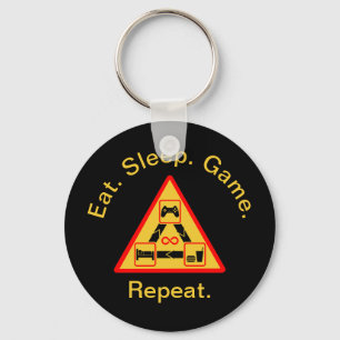Eat, Sleep, Game, Repeat - Gamer Keychain