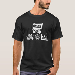 Eat Sleep Game Repeat T-Shirt
