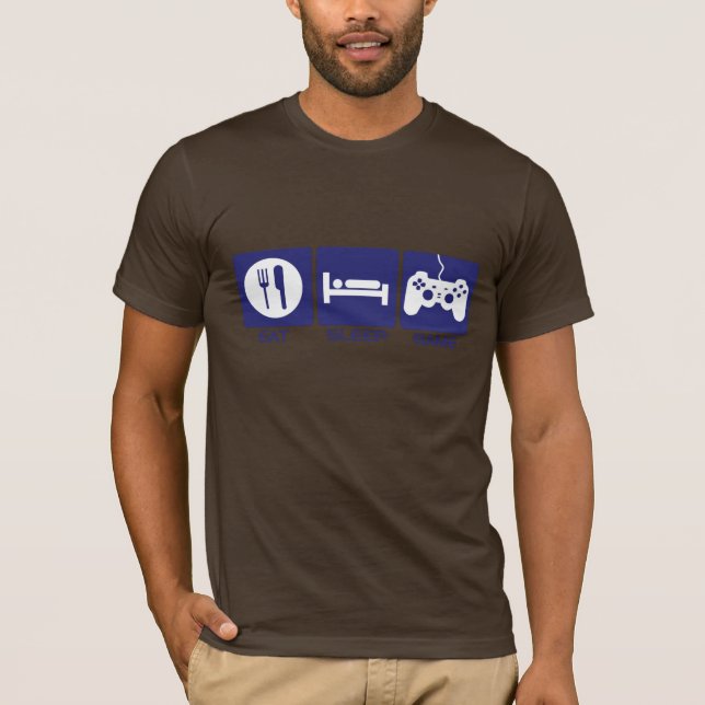 Eat Sleep Game T-Shirt (Front)