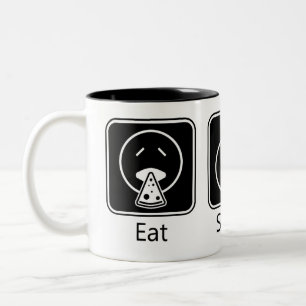 Eat, Sleep, Game Two-Tone Coffee Mug