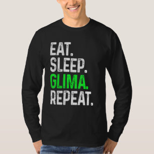 Eat Sleep Glima Repeat Martial Arts Combat T-Shirt