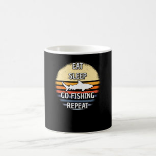 Eat Sleep Go Fishing Repeat Coffee Mug