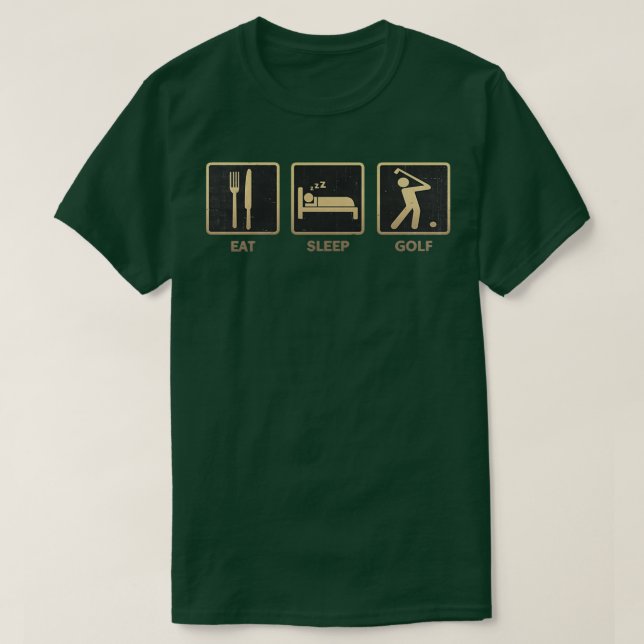 Eat Sleep Golf Essential T-Shirt (Design Front)