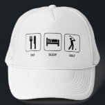 Eat Sleep Golf Hat<br><div class="desc">Eat Sleep Golf Hat</div>