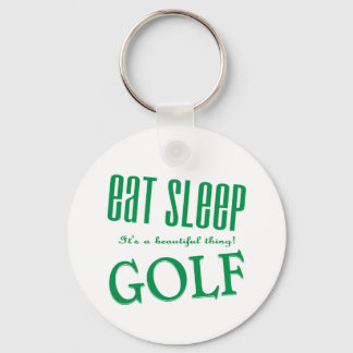 eat sleep Golf Keychain