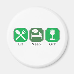 Eat Sleep Golf Magnet