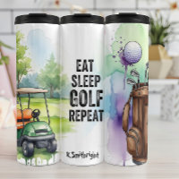 Eat Sleep Golf Repeat Graphic