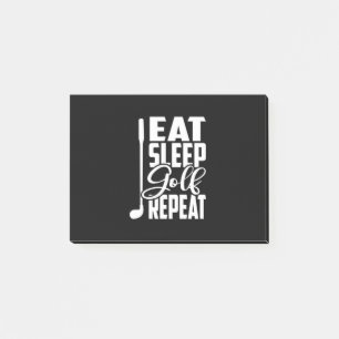 Eat Sleep Golf Repeat Post-it Notes