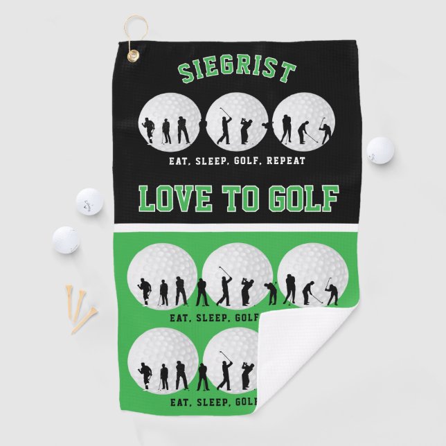 Eat, Sleep, Golf Repeat Towel (InSitu)