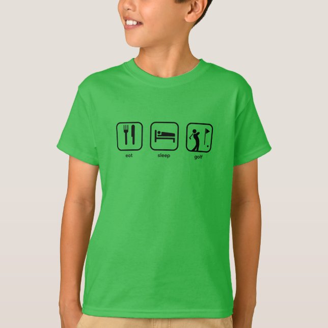 Eat Sleep Golf T-Shirt (Front)