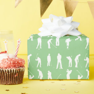 Eat Sleep Golf Wrapping Paper