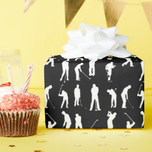 Eat Sleep Golf Wrapping Paper