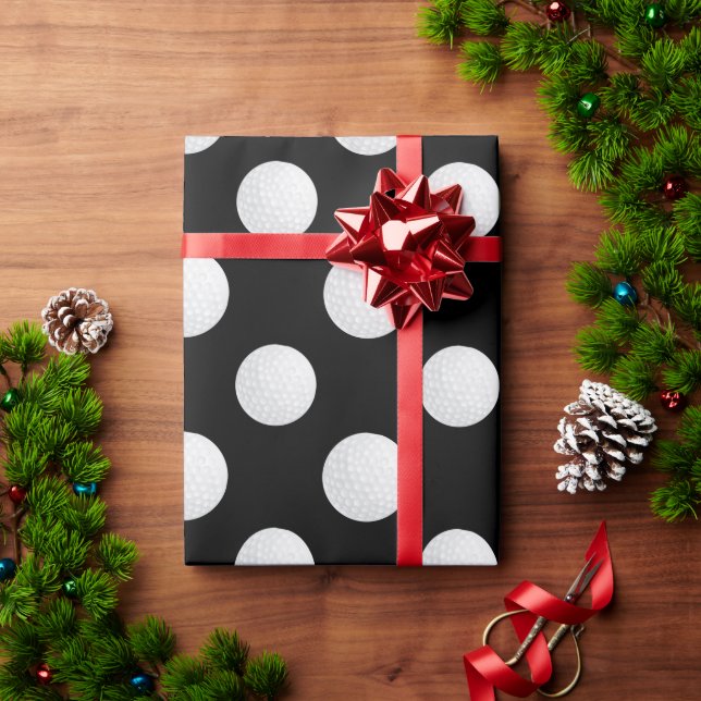 Eat Sleep Golf Wrapping Paper (Holiday Gift)