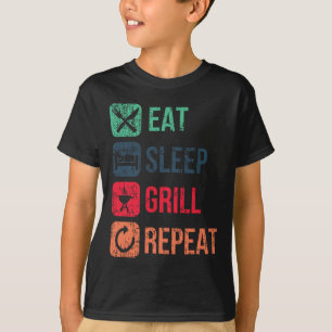 Eat Sleep Grill Repeat T-Shirt