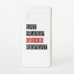 Eat Sleep Groom Repeat Samsung Galaxy Case<br><div class="desc">Unique and eye-catching design for every animal grooming enthusiast and pet lover. Great gift idea for men,  women,  kids and teens. A perfect match for clothing,  T-shirts,  accessories and other items.</div>