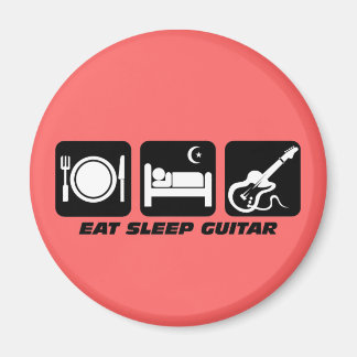 eat sleep guitar magnet