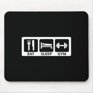 Eat Sleep Gym Fitness Trainer Workout Gift Mouse Pad