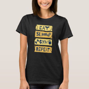 Eat Sleep Gym Repeat Premium T-Shirt