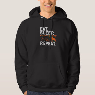 Eat Sleep Hang Out With My Aussie Repeat Australia Hoodie