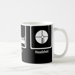 Eat, Sleep, Headshot - FPS Gamer Coffee Mug