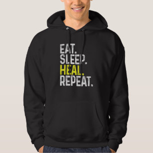 Eat Sleep Heal Repeat Gamer Gaming Healer Hoodie