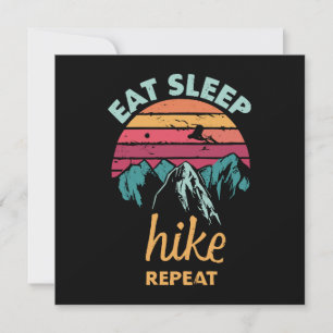 Eat, Sleep, Hike, Repeat Invitation