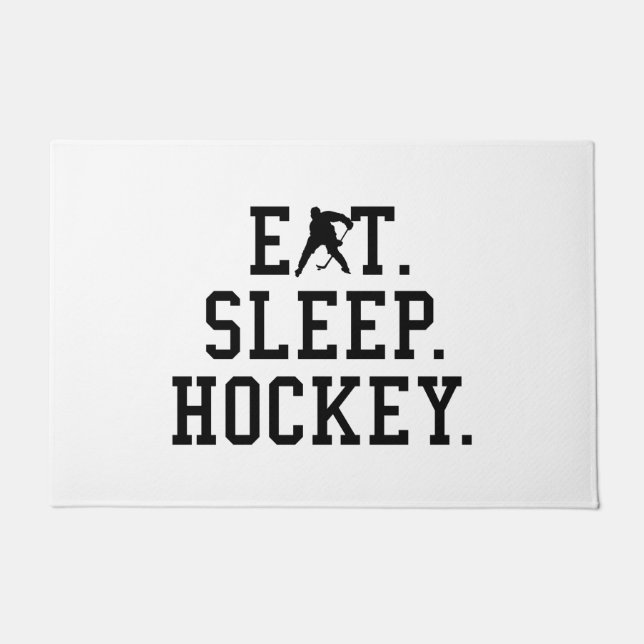 Eat Sleep Hockey - Hockey Lovers         Doormat (Front)