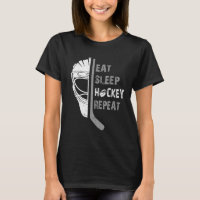Eat Sleep Hockey Repeat Christmas For Kids Teen Lo