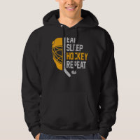 Eat Sleep Hockey Repeat For Kids Teen Adult Men Ho