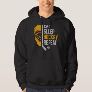 Eat Sleep Hockey Repeat For Kids Teen Adult Men Ho Hoodie